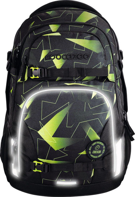 Coocazoo Rucksack Porter – Lime Flash – 30,0×44,0×23,0 cm – recycelter Bestandteil