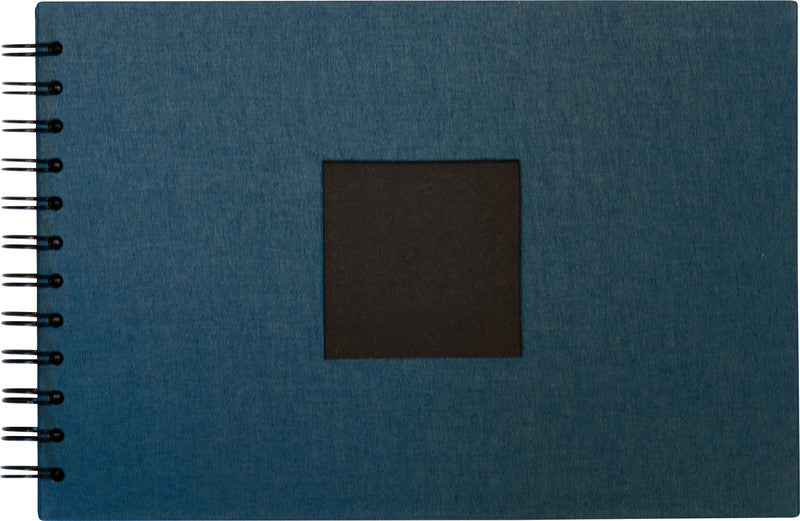 Eibert Fotoalbum – für 70 × 70 mm, petrol, mit Metallspirale, Textil, 240 × 170 mm