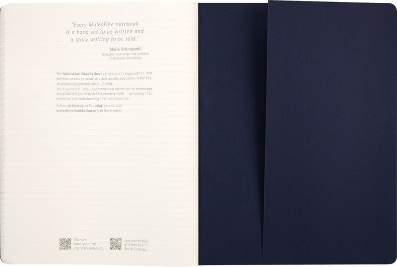 Moleskine Notizheft Limited Edition Sakura, liniert, Fadenheftung, Karton, 120 Seiten, 70 g/m² – blau/rosa