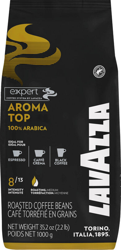 Lavazza Bohnenkaffee Aroma Top – 1 kg – 100% Arabica – Röstgrad mittel – Intensität 8