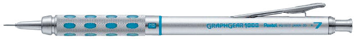 Pentel Graphgear 1000 Druckbleistift – 0,7 mm, Metall, Silber