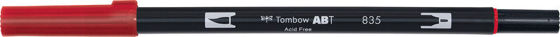 Tombow Brush Pen ABT Dual – Feinspitze 0,3 mm / Pinselspitze 3-10 mm – Persimmon – wasservermalbar