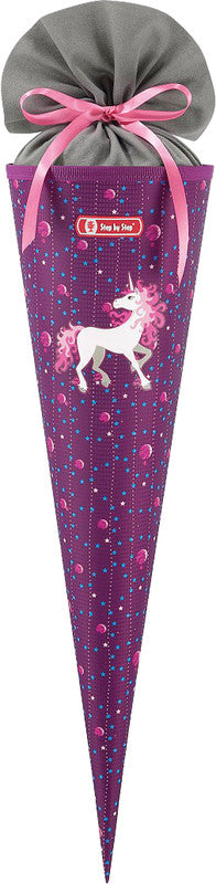 Step by Step Schultüte 70 cm × Ø 18 cm, 5 l – Motiv Dreamy Unicorn Nuala – Serie GIANT – rPET