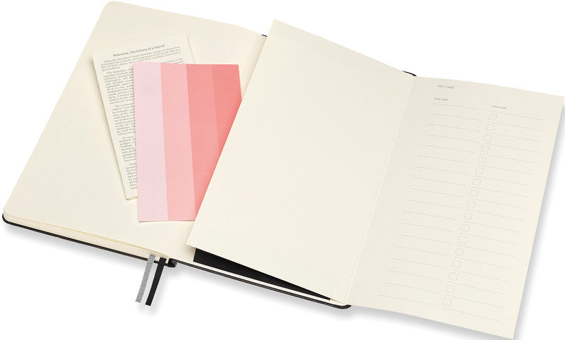 Moleskine Notizbuch, 130 × 210 mm, punktkariert, Leimbindung, 160 Seiten, 120 g/m² – schwarz