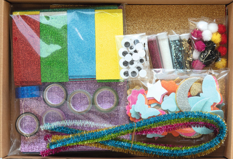 Folia Bastelset Glitter – über 900-teilig – 220 × 50 × 320 mm