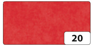 Folia Transparentpapier – 70 × 100 cm, gefalzt, 42 g/m², scharlachrot, 25 Bogen, zum Basteln