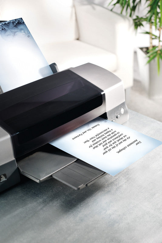 Sigel Motivpapier – A4, 90 g/m², mehrfarbig, Motiv: Blue Mystery – für Inkjet/Laser/Kopierer – FSC – 100 Blatt