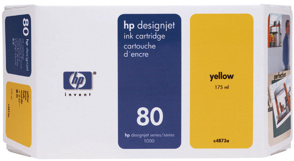 HP Tintenpatrone 80, Gelb, 175 ml