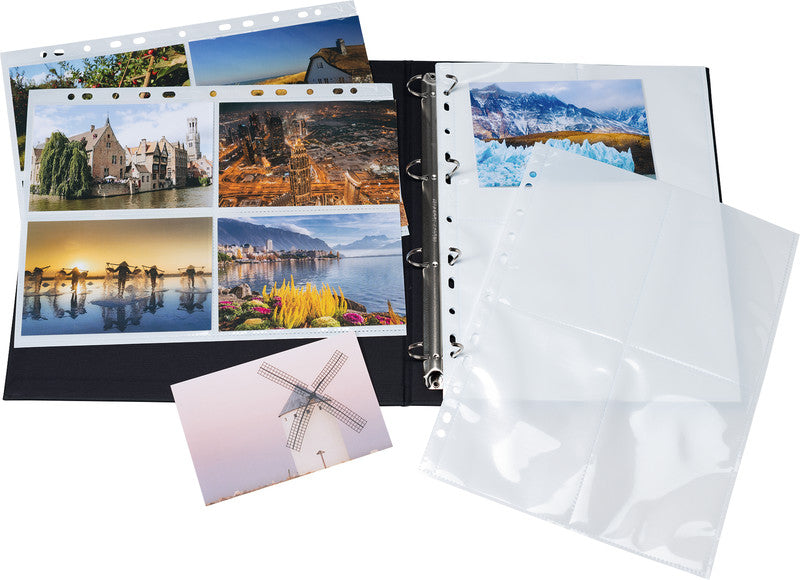HERMA Sichtmappe 10×15 cm – Transparent, Polypropylen, glänzend, 10er-Pack