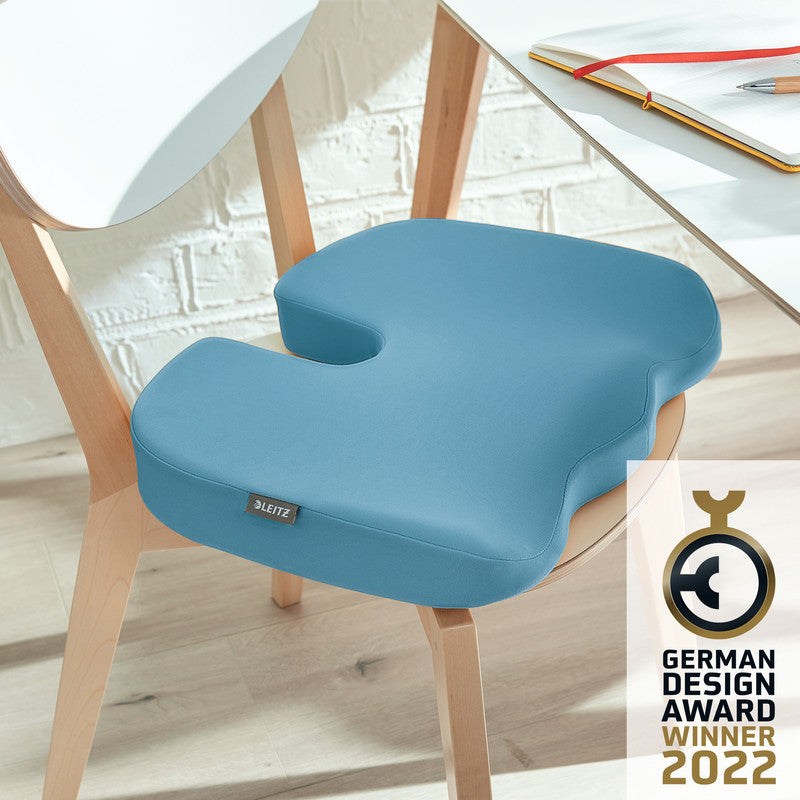 Leitz Kissen Ergo Cosy – 45,5 × 33,5 × 7,5 cm – Kunststoff, sanftes Blau