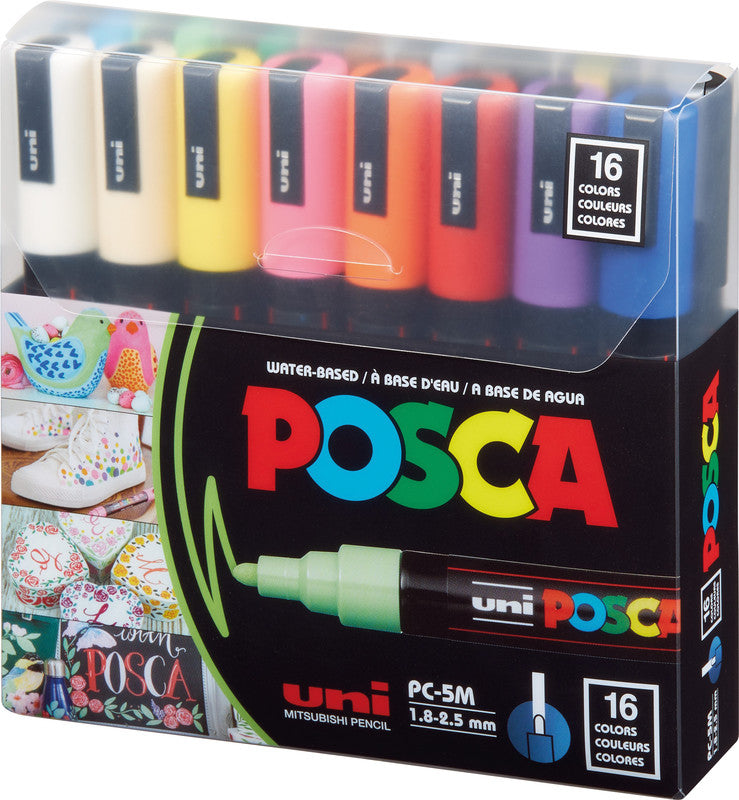 Uni-Ball Permanent Marker – sortiert, 16 Stück