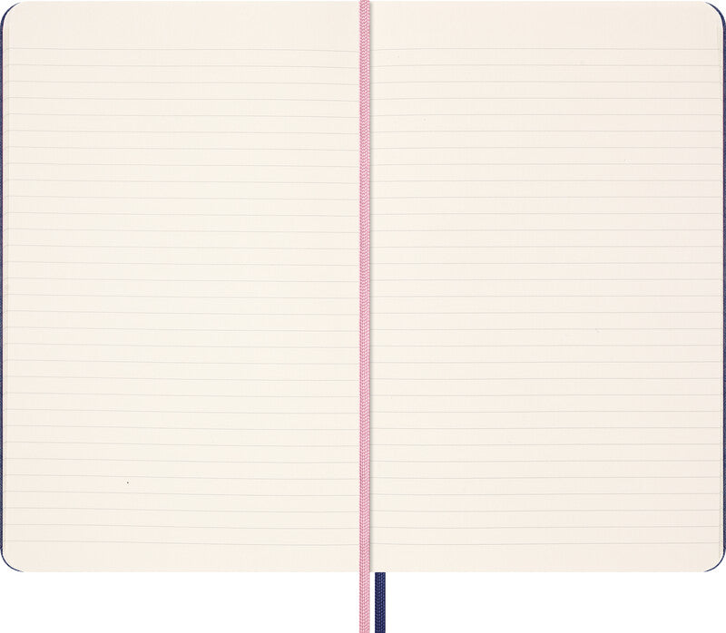 Moleskine Notizbuch Limited Edition Sakura, 130 × 210 mm, liniert, Leimbindung, 176 Seiten, 100 g/m² – blau