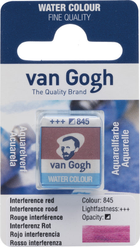 Van Gogh – Interferenzfarben – Aquarellfarbe – Rot