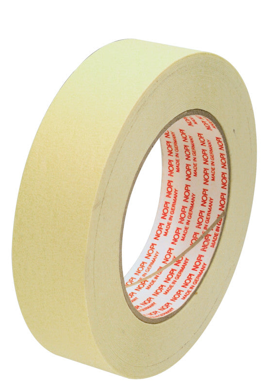 Nopi Krepp-Abdeckband – 30 mm × 50 m, beige, für den Innenbereich