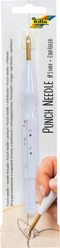 Folia Punch Needle – 1 Stück – mehrfarbig – Ø 5 mm
