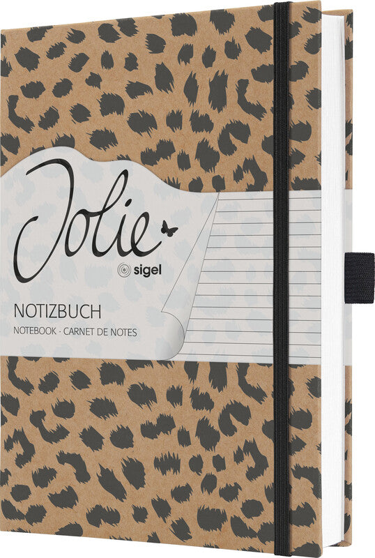 Sigel Notizbuch A5, liniert, Fadenheftung, Karton, 192 Seiten, 100 g/m² – mehrfarbig