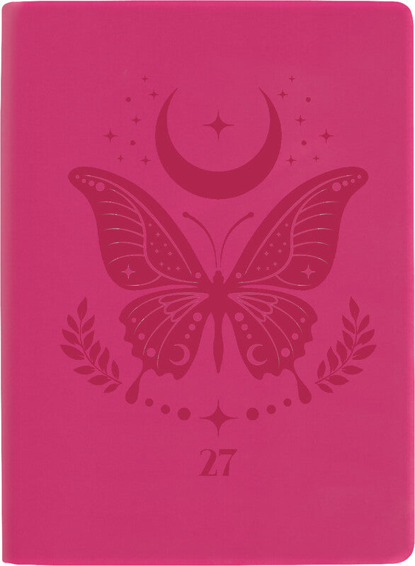 Biella Memento Ladytimer Agenda – 1 Woche/2 Seiten, gebunden, 10,1 × 14,2 cm, Jan–Dez 2027, FSC