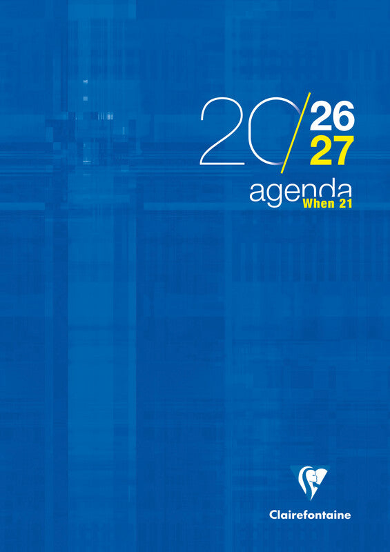 Clairefontaine When 21 Schüleragenda – 1 Woche/2 Seiten, gebunden, A4, Aug–Jul, mehrsprachig, PEFC