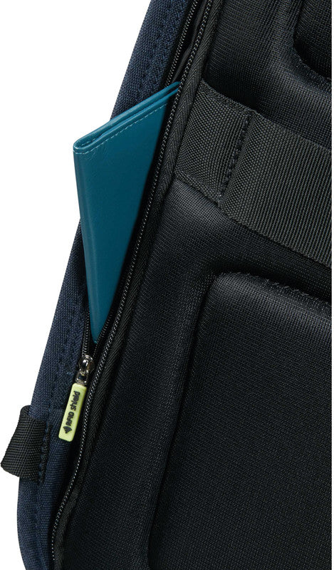 Samsonite Securipak – Notebook-Rucksack – für 15,6"-Notebook, 17 l, Kunststoff, Blau, RFID-Schutz