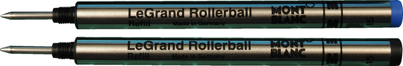 Montblanc Rollerpatronen Grossraum für Meisterstück LeGrand – Blau, M, geruchsarm, 2 Stk.