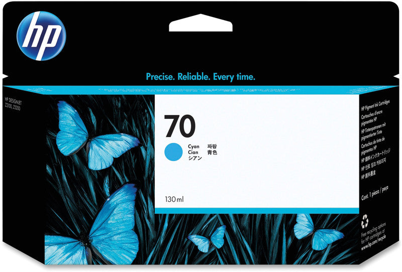 HP Tintenpatrone 70, cyan – für Inkjetdrucker/Multifunktionsgeräte
