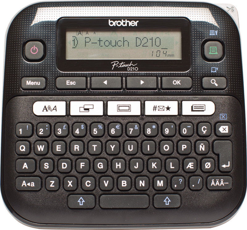 Brother D210VP – Beschriftungsgerät für TZe-Bänder 3,5–12 mm