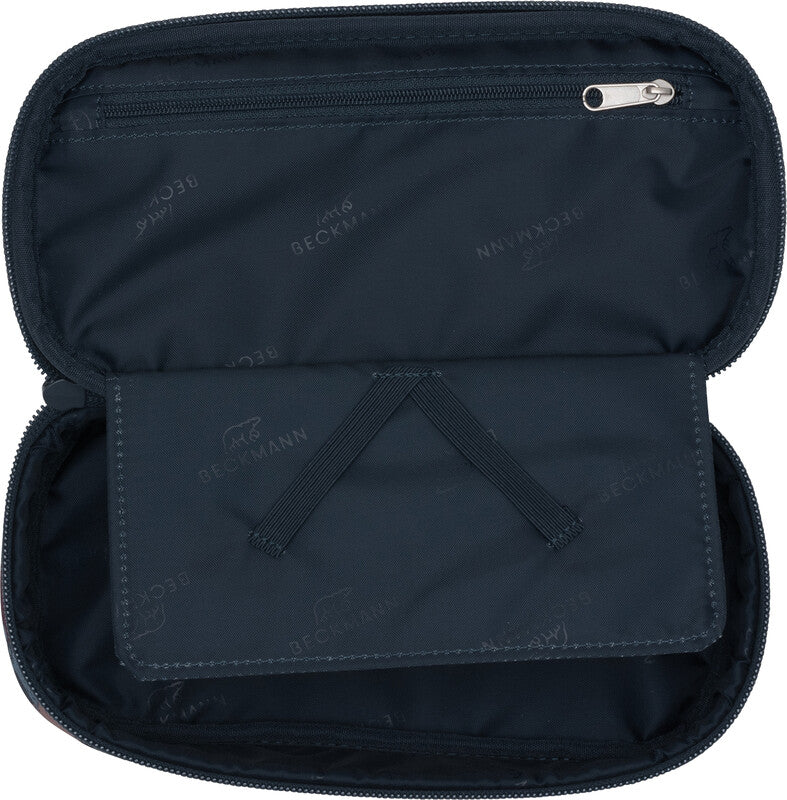 Beckmann Sport Jr. Etui Schlamperetui, leer – Blue Brush – Kunststoff – 22 × 11 × 5 cm