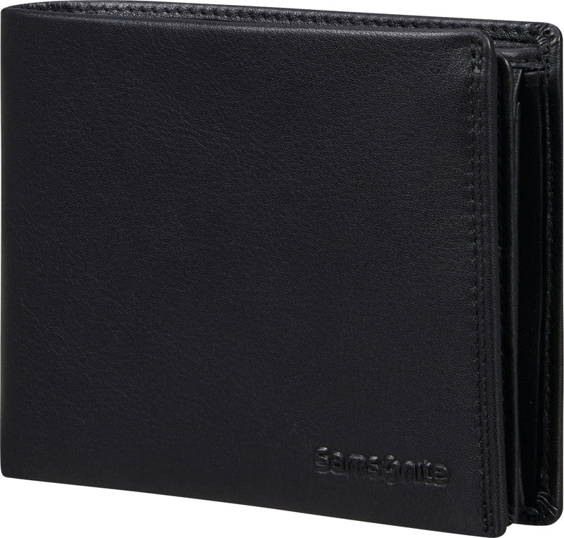 Samsonite Portemonnaie – 128 × 100 mm, Leder, schwarz – 1 Stück