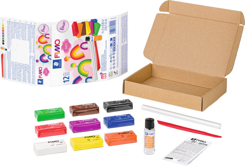 Staedtler Modelliermasse-Set – 12-teilig – 9 Halbblöcke à 25 g