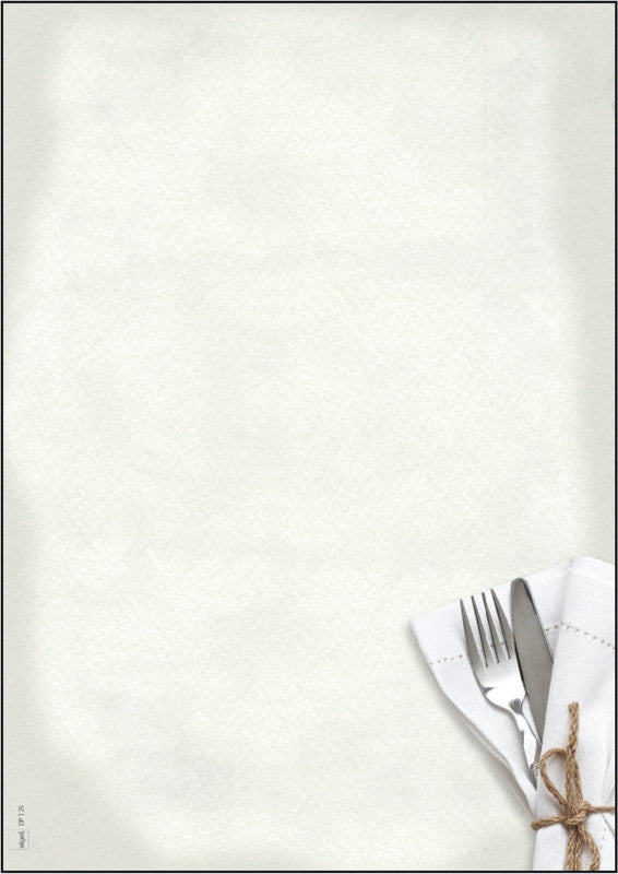 Sigel Designpapier Menü Speisen – A4, 90 g/m², 50 Blatt