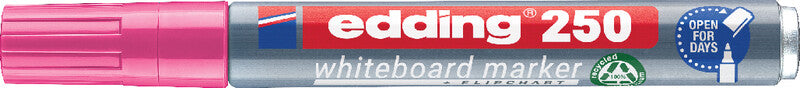 Edding Whiteboard-Marker 250 – Rundspitze 1,5-3 mm – Pink – trocken abwischbar