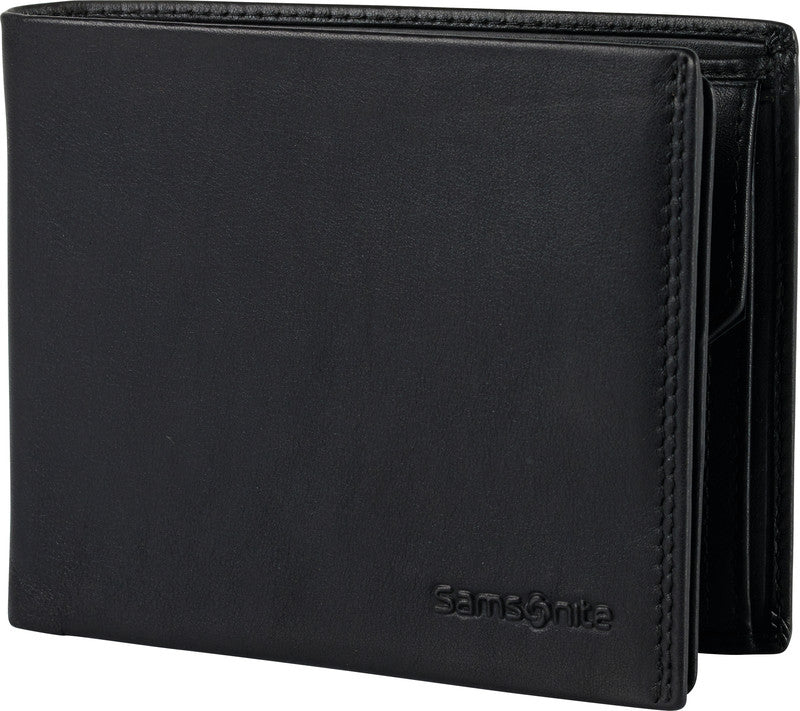 Samsonite Portemonnaie – 128 × 100 mm, Leder, schwarz – 1 Stück