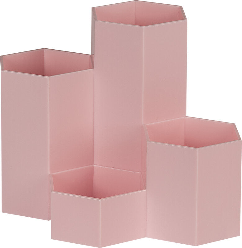 Wedo Schreibgeräteköcher – Kunststoff, rosa, 160 × 120 mm