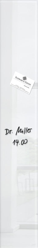 Sigel Whiteboard – 12 × 78 cm, Glas, magnetisch, Wandmontage