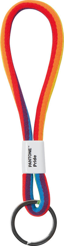 Pantone by copenhagen Schlüsselanhänger Pride – mit Schlüsselring, Nylon/Metall, Mehrfarbig, 33 × 180 mm