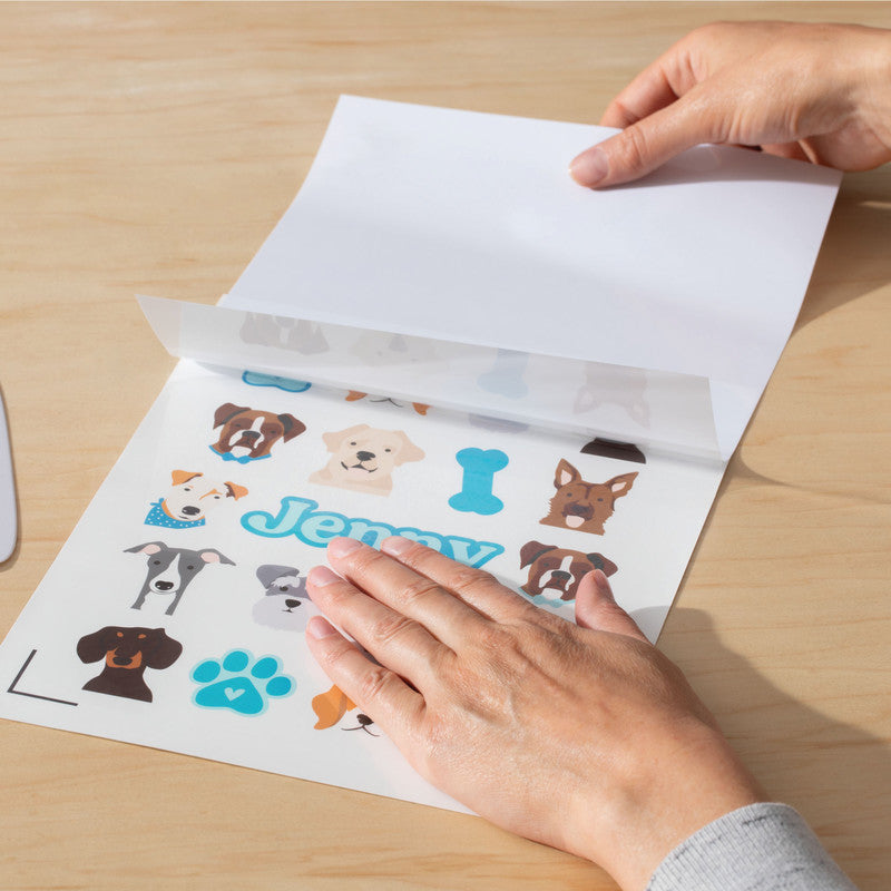 Cricut Stickerpapier – für Cricut Maker, Explore 3 und Joy Xtra – A4 – holo – Packung, 5 Stk.