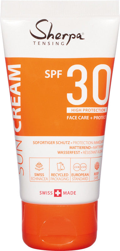 Sherpa Sonnencreme – Kunststoff, Lichtschutzfaktor 30, 50 ml, parfümfrei