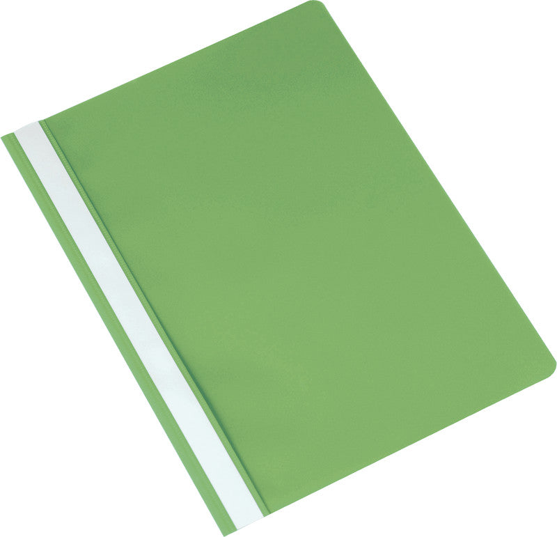 Q-connect Schnellhefter – A4, PP, Hellgrün, Metall-Deckleiste, Beschriftungsfeld, 1 Stk.
