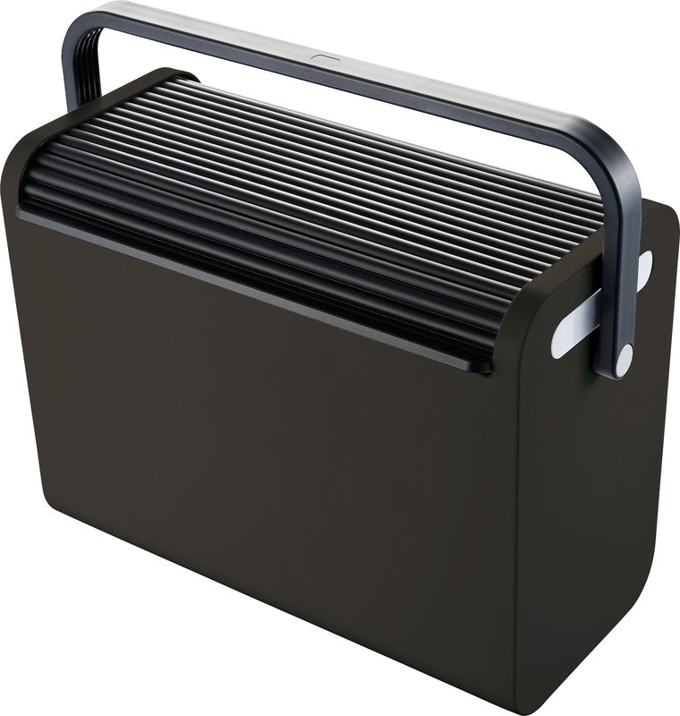 Helit the mobil box Hängemappen-Box A4 – für 25 Hängemappen, mit Rolloverschluss, 425 × 375 × 200 mm, schwarz