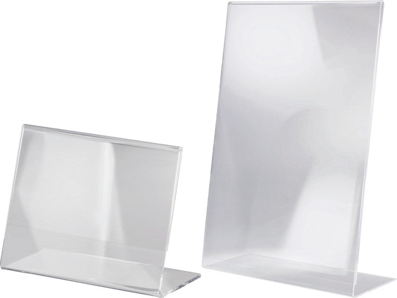 Sigel Tischaufsteller – 300 × 425 mm, transparent, Kunststoff, wiederverwendbar