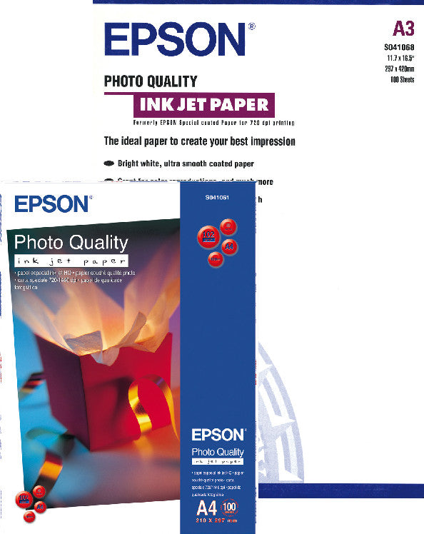 Epson Fotopapier – matt, A3, 105 g/m², 100 Blatt – für Inkjet-Drucker
