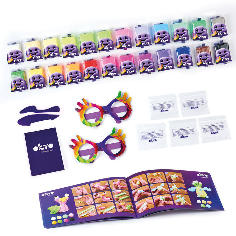 Okto Sensory Art – Modelliermasse-Set – ab 5 Jahren – 24 Farben