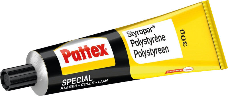 Pattex Spezialkleber – Weiss – 30 g – Schnelltrocknend, Wasserfest – Für Styropor
