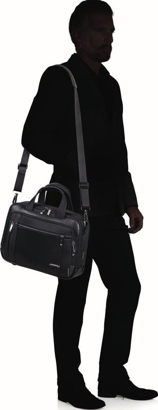 Samsonite Spectrolite 3.0 Notebook-Tasche – 12 l, Aufsteckfunktion, USB-Port, Polyester, Schwarz