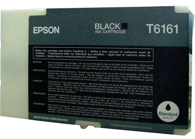 Epson Tintenpatrone T6161, Schwarz, 3'000 Seiten – für Inkjetdrucker/Multifunktionsgeräte