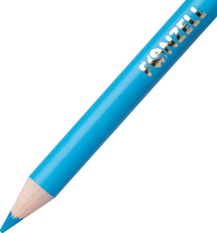 Fonzell Farbstifte-Set – 6 Farben, rund, Mine Ø 3,3 mm, Kartonetui