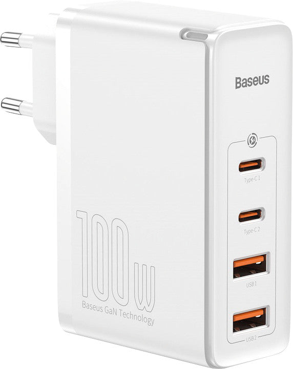 Baseus Ladegerät – 100 W, 2× USB-C + 2× USB-A
