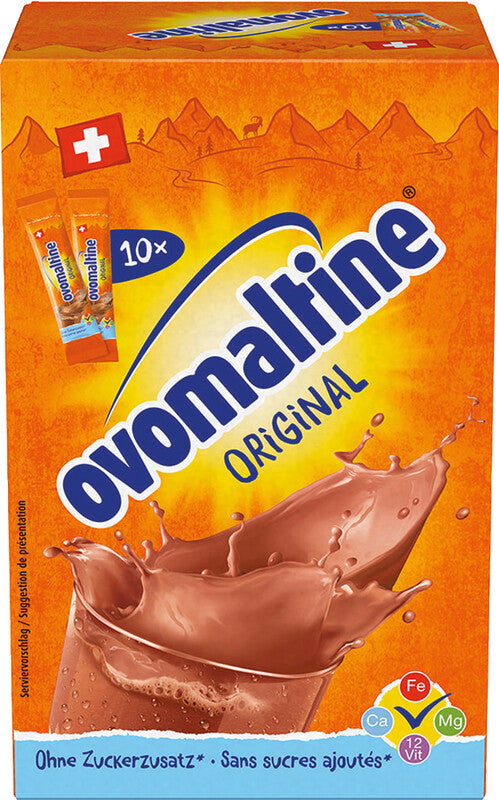 Ovomaltine Getränkepulver Original – 10 × 15 g Sticks