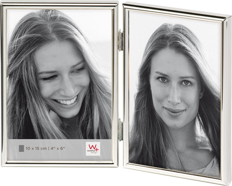 Walther Design Bilderrahmen Chloe, Metall, Silber, 10 × 15 cm – eco:plus