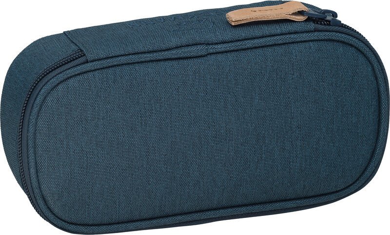 Beckmann City Etui Schlamperetui, leer – blau – Kunststoff – 22,0 × 5,0 × 10,0 cm